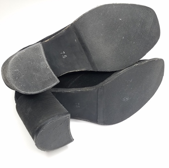 Jeffrey Campbell Chunky Heel Suede Lace Booties - Picture 5 of 6